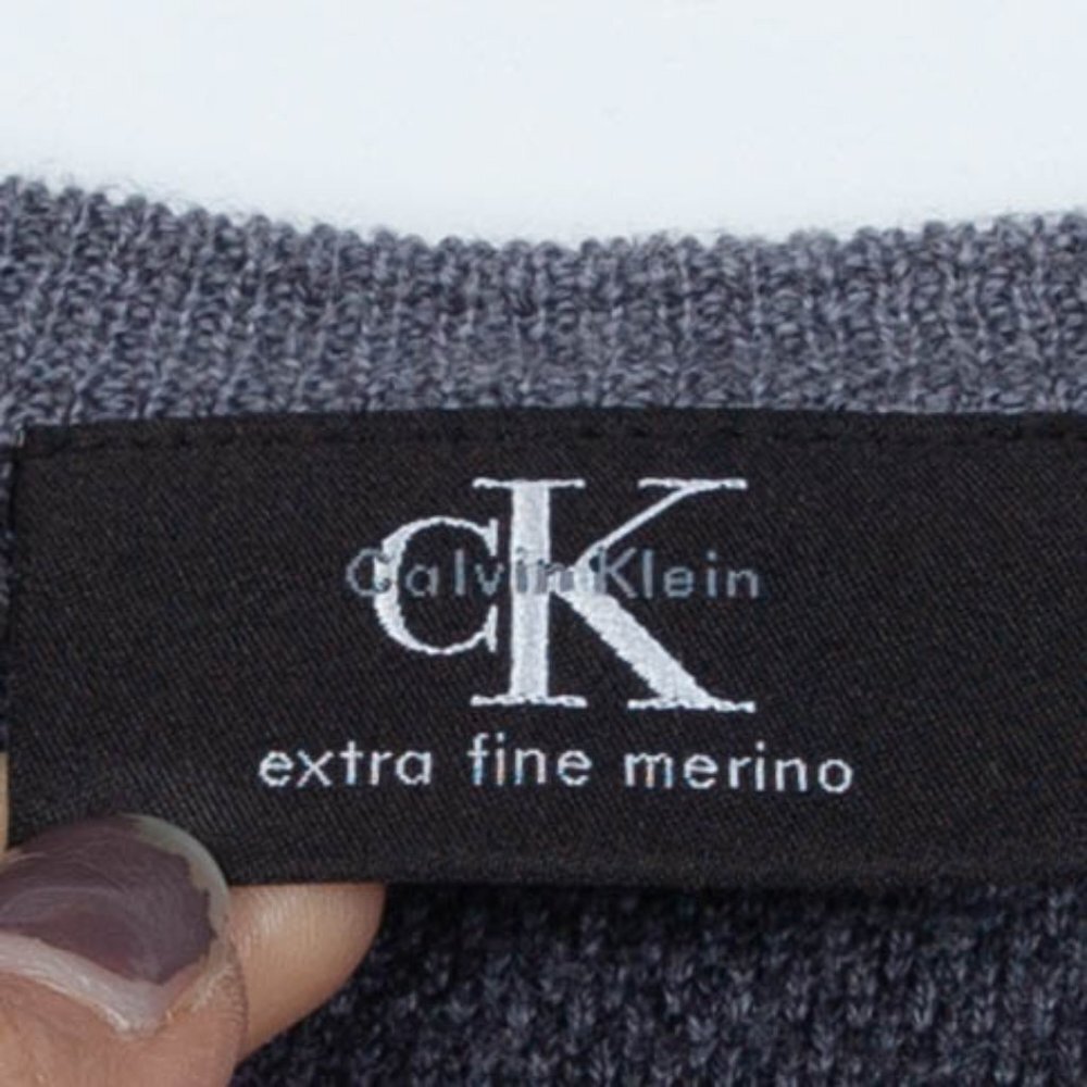 Calvin Klein Extra Fine Merino Wool Sweater Sz XXL - Picture 3 of 7